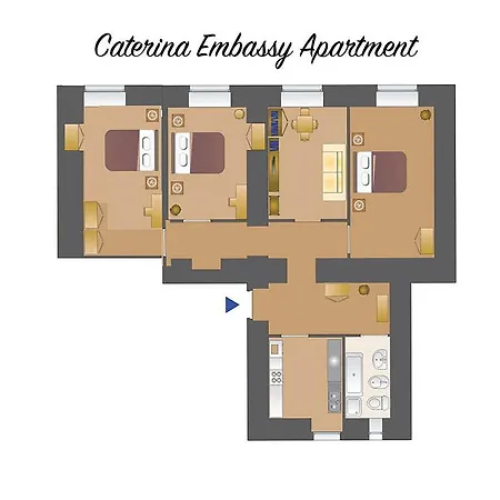 Caterina One O One - Embassy Lejlighed Rom